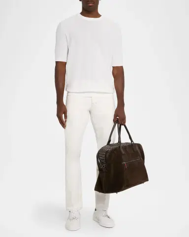 Christian Louboutin Men's Funky Reversed Leather and Spikes Duffel Bag | Thumbnail 6 Christian Louboutin Men's Funky Reversed Leather and Spikes Duffel Bag | Thumbnail 6