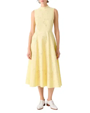 Akris Butterfly Broderie Anglaise Sleeveless Midi Dress | Thumbnail 1 Akris Butterfly Broderie Anglaise Sleeveless Midi Dress | Thumbnail 1