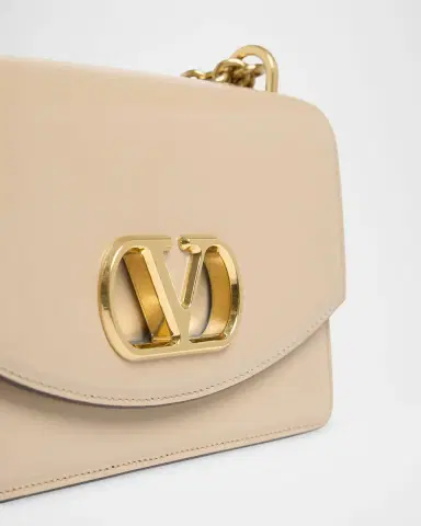 Valentino Garavani Vain Small VLOGO Leather Shoulder Bag | Thumbnail 3