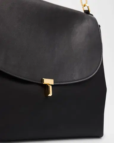 TOTEME T-Lock Nylon Satchel Bag | Thumbnail 3 TOTEME T-Lock Nylon Satchel Bag | Thumbnail 3