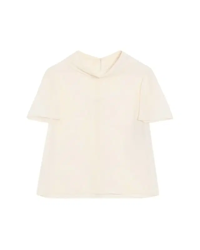Valentino Garavani Mock-Neck Short-Sleeve Silk Top