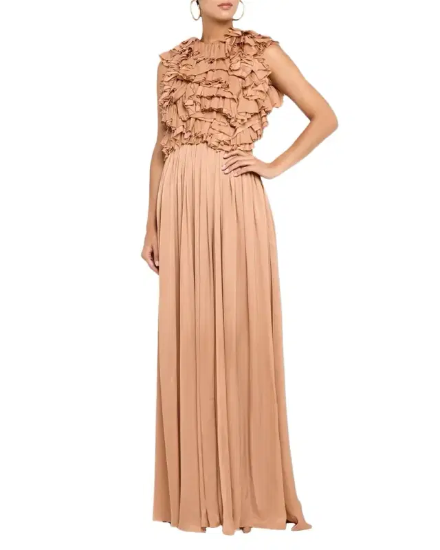Byzantine Silk Backless Gown