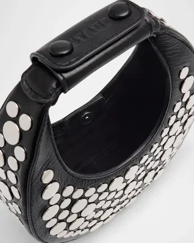 Staud Oval Mirror Studed Leather Top-Handle Bag | Thumbnail 3 Staud Oval Mirror Studed Leather Top-Handle Bag | Thumbnail 3