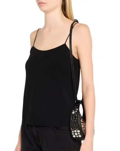 Staud Oval Mirror Studed Leather Top-Handle Bag | Thumbnail 1 Staud Oval Mirror Studed Leather Top-Handle Bag | Thumbnail 1