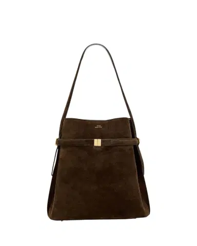 TOTEME Belted Suede Bucket Bag | Thumbnail 1