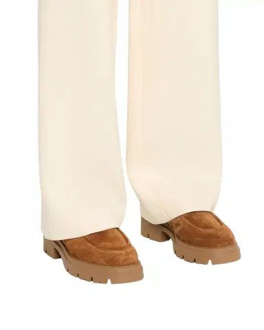 Stuart Weitzman Benni Shearling-Lined Suede Mules | Thumbnail 1