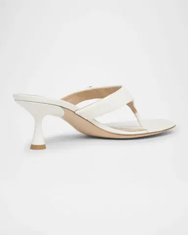 Gianvito Rossi Leather Heeled Thong Sandals | Thumbnail 4