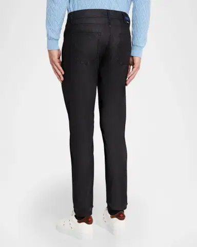 KNT Men's Black Denim Slim Fit Stretch Jeans | Thumbnail 2 KNT Men's Black Denim Slim Fit Stretch Jeans | Thumbnail 2