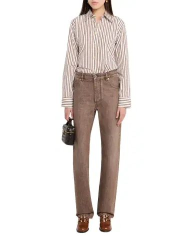 Bottega Veneta Mid-Rise Straight-Leg Denim Trousers | Thumbnail 1 Bottega Veneta Mid-Rise Straight-Leg Denim Trousers | Thumbnail 1