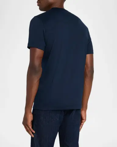 KNT Men's Solid Cotton Crewneck T-Shirt | Thumbnail 2 KNT Men's Solid Cotton Crewneck T-Shirt | Thumbnail 2