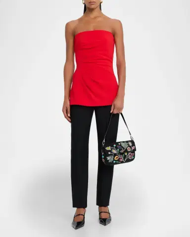 STAUD Timmy Floral Beaded Shoulder Bag | Thumbnail 4 STAUD Timmy Floral Beaded Shoulder Bag | Thumbnail 4