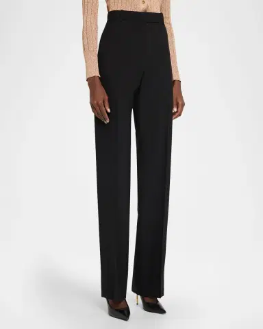 TOM FORD Wool Stretch Straight-Leg Trousers | Thumbnail 4