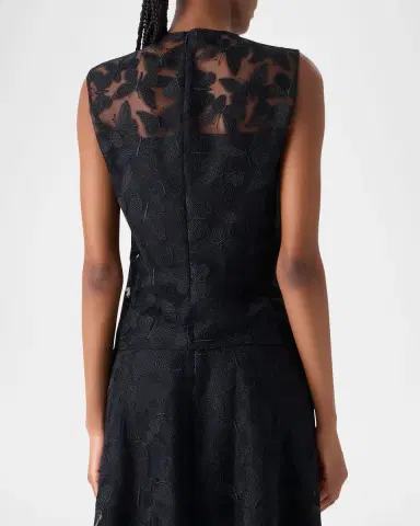 Akris Butterfly Embroidered Sleeveless Top | Thumbnail 2