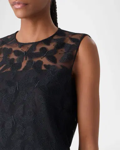 Akris Butterfly Embroidered Sleeveless Top | Thumbnail 4