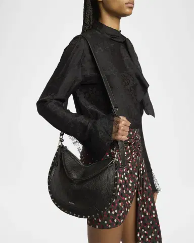 Isabel Marant Oskan Studded Leather Crescent Shoulder Bag | Thumbnail 2 Isabel Marant Oskan Studded Leather Crescent Shoulder Bag | Thumbnail 2