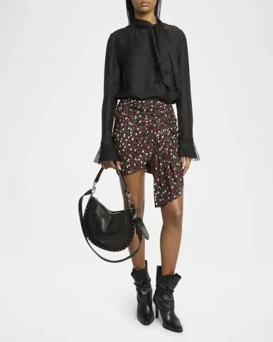 Isabel Marant Oskan Studded Leather Crescent Shoulder Bag | Thumbnail 5 Isabel Marant Oskan Studded Leather Crescent Shoulder Bag | Thumbnail 5