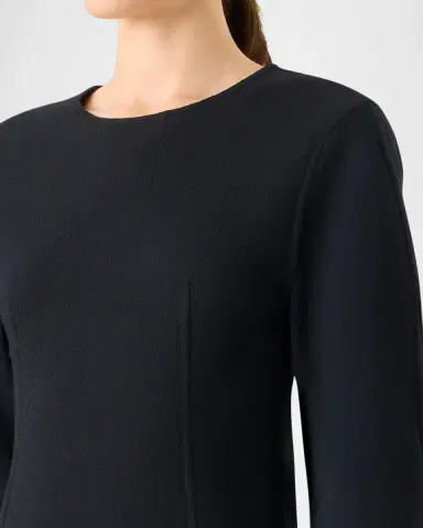 Akris Wool Crepe Long-Sleeve Mini Dress | Thumbnail 5 Akris Wool Crepe Long-Sleeve Mini Dress | Thumbnail 5