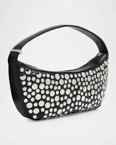 Staud Demy Mirror-Embellished Leather Shoulder Bag | Thumbnail 2 Staud Demy Mirror-Embellished Leather Shoulder Bag | Thumbnail 2