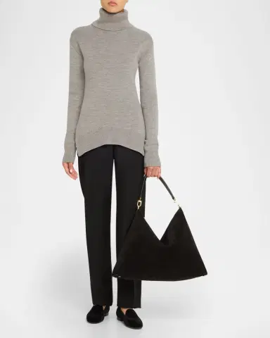Toteme Bevel Suede Tote Bag | Thumbnail 4 Toteme Bevel Suede Tote Bag | Thumbnail 4