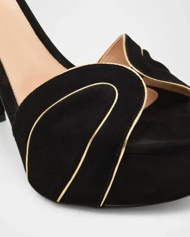 Gianvito Rossi Suede Ankle-Strap Platform Sandals | Thumbnail 4