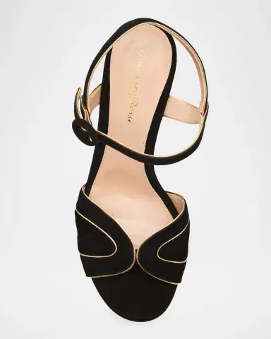 Gianvito Rossi Suede Ankle-Strap Platform Sandals | Thumbnail 5