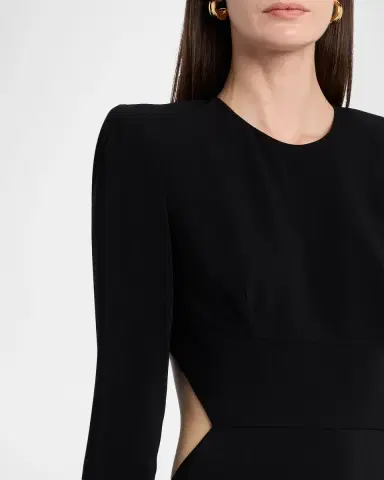 Stella McCartney Strong-Shoulder Backless Trumpet Gown | Thumbnail 4