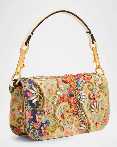 Valentino Garavani Loco Small VLOGO Paisley Embellished Shoulder Bag | Thumbnail 2