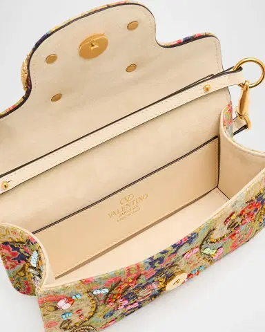 Valentino Garavani Loco Small VLOGO Paisley Embellished Shoulder Bag | Thumbnail 3