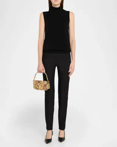Valentino Garavani Loco Small VLOGO Paisley Embellished Shoulder Bag | Thumbnail 4