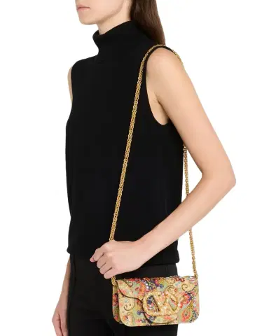 Valentino Garavani Loco Small VLOGO Paisley Embellished Shoulder Bag | Thumbnail 1
