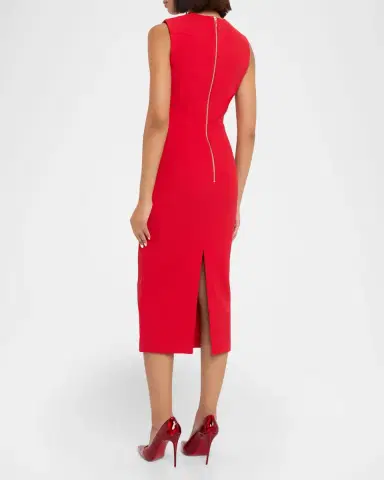 Rebecca Vallance Cameron Sleeveless Cutout Midi Dress | Thumbnail 2 Rebecca Vallance Cameron Sleeveless Cutout Midi Dress | Thumbnail 2
