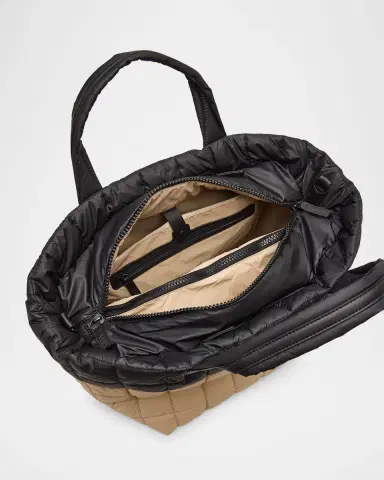 Vee Collective Porter Quilted Nylon Weekender Tote Bag | Thumbnail 3