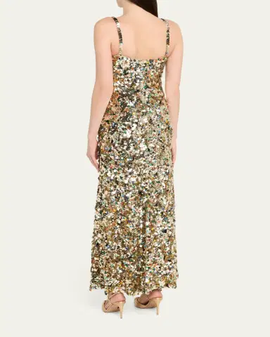 Valentino Garavani Butterfly Embroidered Tulle Maxi Dress | Thumbnail 3 Valentino Garavani Butterfly Embroidered Tulle Maxi Dress | Thumbnail 3