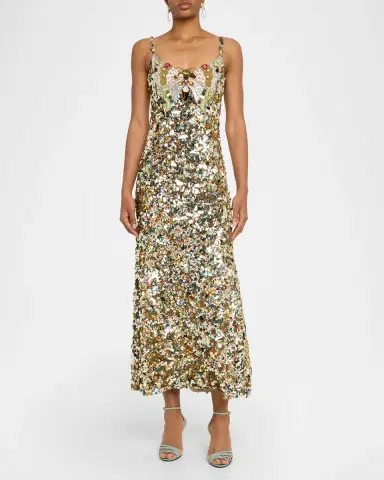 Valentino Garavani Butterfly Embroidered Tulle Maxi Dress | Thumbnail 6 Valentino Garavani Butterfly Embroidered Tulle Maxi Dress | Thumbnail 6