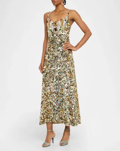 Valentino Garavani Butterfly Embroidered Tulle Maxi Dress | Thumbnail 8 Valentino Garavani Butterfly Embroidered Tulle Maxi Dress | Thumbnail 8