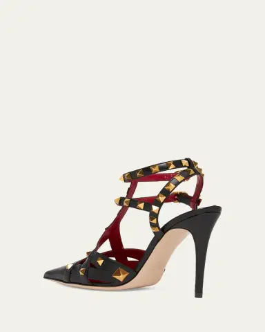 Valentino Garavani 100mm Studdy Leather Pointed-Toe Pumps | Thumbnail 6 Valentino Garavani 100mm Studdy Leather Pointed-Toe Pumps | Thumbnail 6