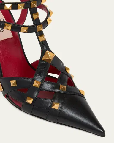 Valentino Garavani 100mm Studdy Leather Pointed-Toe Pumps | Thumbnail 7 Valentino Garavani 100mm Studdy Leather Pointed-Toe Pumps | Thumbnail 7