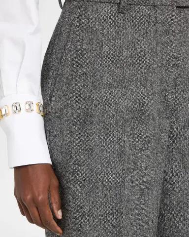 Thom Browne Wide-Leg Cuffed Crop Trousers | Thumbnail 4 Thom Browne Wide-Leg Cuffed Crop Trousers | Thumbnail 4