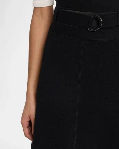 Akris punto Mila Belted Knit Mini Skirt | Thumbnail 5