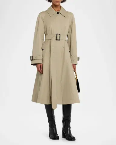 Burberry Ellingham Belted Flare Trench Coat | Thumbnail 3 Burberry Ellingham Belted Flare Trench Coat | Thumbnail 3