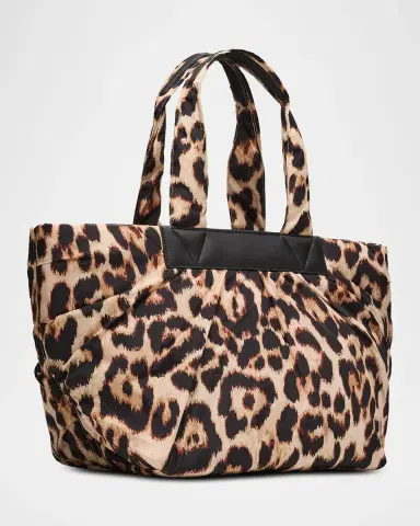 Vee Collective Caba Medium Polyester and Nylon Leopard-Print Tote Bag | Thumbnail 2 Vee Collective Caba Medium Polyester and Nylon Leopard-Print Tote Bag | Thumbnail 2