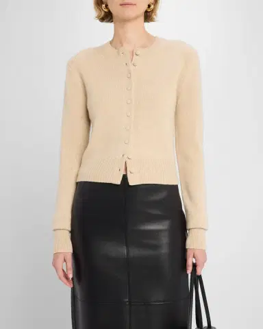 A.L.C. Skyler Cashmere Crewneck Cardigan | Thumbnail 3