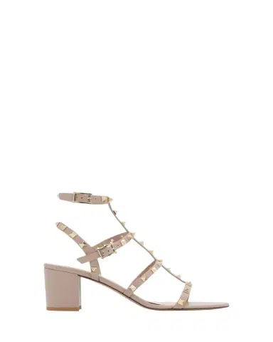 Valentino Garavani 60mm Rockstud Leather City Sandals | Thumbnail 1