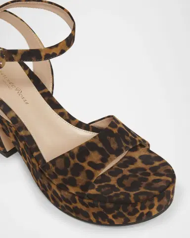 Gianvito Rossi Alma Leopard Ankle-Strap Platform Sandals | Thumbnail 2