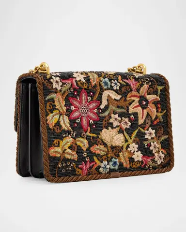 Valentino Garavani Vain Brocade Silk Chain Shoulder Bag | Thumbnail 2