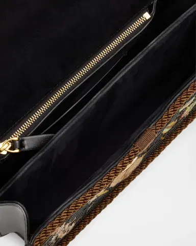 Valentino Garavani Vain Brocade Silk Chain Shoulder Bag | Thumbnail 3