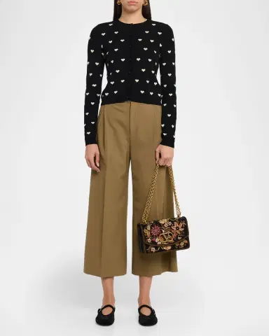 Valentino Garavani Vain Brocade Silk Chain Shoulder Bag | Thumbnail 4