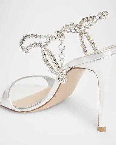 Gianvito Rossi Nappa Leather Embellished Strappy Sandals | Thumbnail 4