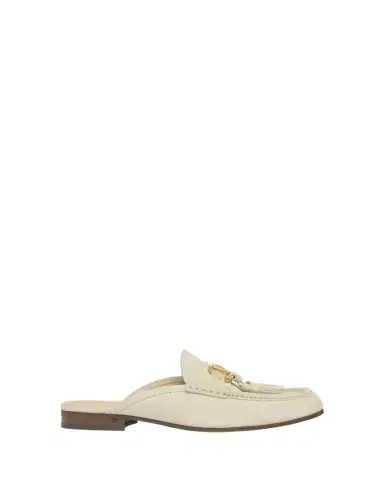 Valentino Garavani VLogo Signature Suede Loafer Mules | Thumbnail 1 Valentino Garavani VLogo Signature Suede Loafer Mules | Thumbnail 1