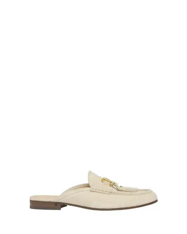 VLogo Signature Suede Loafer Mules